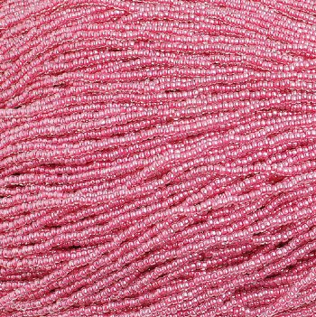 1 Hank of 10/0 Red Color Lined Crystal Seed Beads