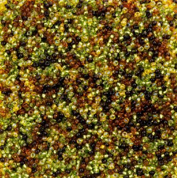 22 Gram Vial of 10/0 Czech Glass Seed Bead Mix - Harvet Lights Mix