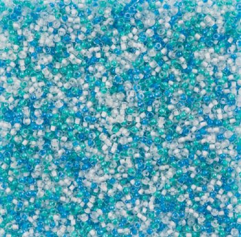 22 Gram Vial of 10/0 Czech Glass Seed Bead Mix - Ice Pop Mix