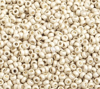 50 Grams of 10/0 Matte Metallic Terra Silver Seed Beads