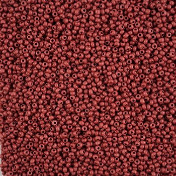 22 Grams of 10/0 Matte Opaque Brown Terra Intensive Seed Beads