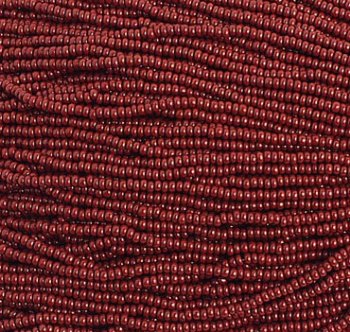 1 Hank of 10/0 Opaque Medium Brown Seed Beads