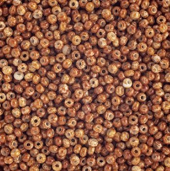 50 Grams of 10/0 Opaque White Travertine Seed Beads