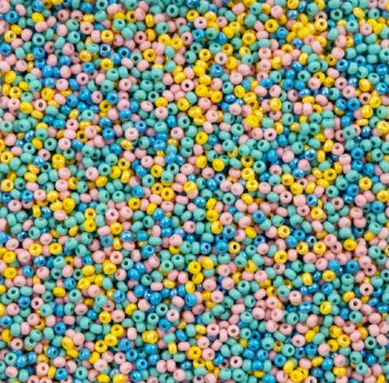 22 Gram Vial of 10/0 Czech Glass Seed Bead Mix - Retro Pop Mix