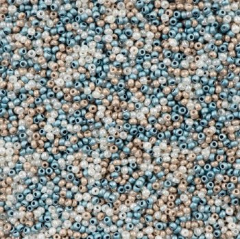 22 Gram Vial of 10/0 Czech Glass Seed Bead Mix - Sand Dune Mix