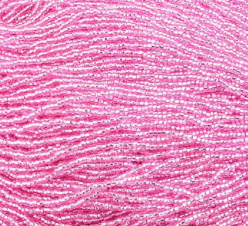 1 Hank of 10/0 Silverlined Dyed Rose Seed Beads