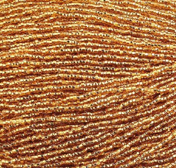 1 Hank of  10/0 Silverlined Gold Seed Beads