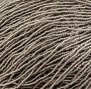 1 Hank of 10/0 Silverlined Grey Seed Beads