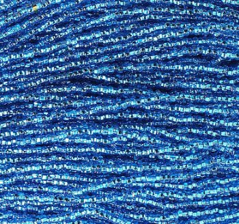 1 Hank of 10/0 Silverlined Light Blue Seed Beads