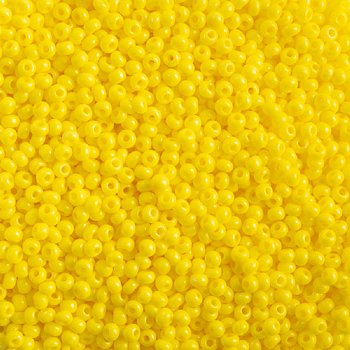 50g 10/0 Opaque Yellow Terra Intensive Seed Beads