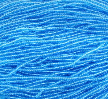 1 Hank of 10/0 Transparent Medium Aqua Seed Beads