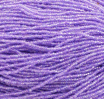 1 Hank of 10/0 Transparent Violet Mauve Iris AB Seed Beads