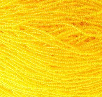 1 Hank of 10/0 Transparent Yellow Seed Beads