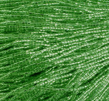 1 Hank of 10/0 Two-Cut Silver Lined Lime Green Seed Beads