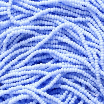 1 Hank of 11/0 Opaque Powder Blue Seed Beads