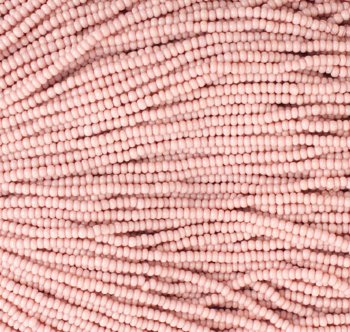 1 Hank of 11/0 Solgel Opaque Dyed Rosaline Seed Beads