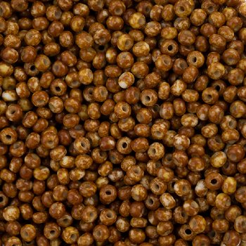 50 Grams of 11/0 Opaque White Travertine Seed Beads