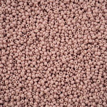 1 Hank of 11/0 Solgel Opaque Dyed Chalk Brown Seed Beads