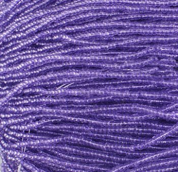 1 Hank of 11/0 Transparent Tanzanite Seed Beads