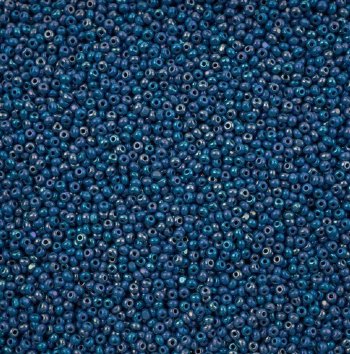 10 Grams 11/0 Charlotte Seed Beads - Opaque Blue AB