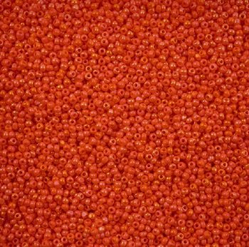 10 Grams 11/0 Charlotte Seed Beads - Opaque Orange AB
