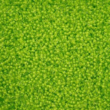 23 Grams of 11/0 Light Green Terra Intensive Lined Crystal Seed Beads