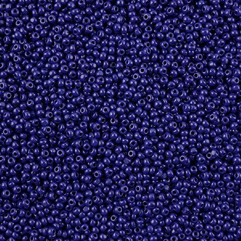 10 Grams 11/0 Charlotte Seed Beads - Opaque Dark Royal Blue
