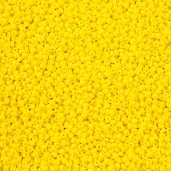10 Grams 11/0 Charlotte Seed Beads - Opaque Lemon Yellow