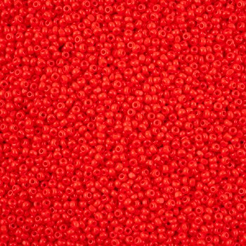 10 Grams 11/0 Charlotte Seed Beads - Opaque Light Red