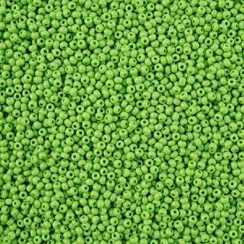 10 Grams 11/0 Charlotte Seed Beads - Opaque Light Green