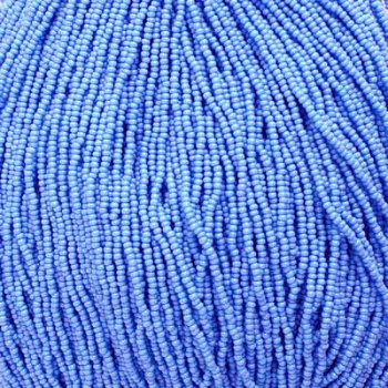 1 Hank of 11/0 Opaque Light Royal Blue Seed Beads