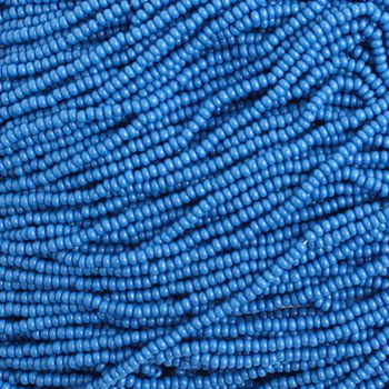 1 Hank of 11/0 Opaque Lapis Blue Seed Beads