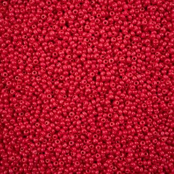 50 Grams of 11/0 Opaque Red Terra Intensive Seed Beads
