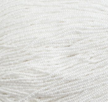 1 Hank of 11/0 Opaque White Lustre Seed Beads