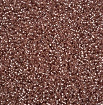 50 Grams of 11/0 Silverlined Solgel Brown Seed Beads