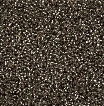 50 Grams of 11/0 Silverlined Solgel Grey Seed Beads