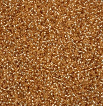 50 Grams of 11/0 Silverlined Solgel Light Brown Seed Beads