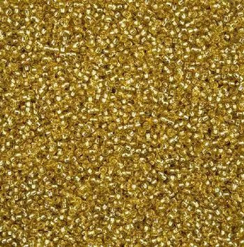 50 Grams of 11/0 Silverlined Solgel Mustard Seed Beads