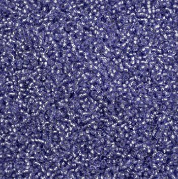 50 Grams of 11/0 Silverlined Solgel Purple Seed Beads