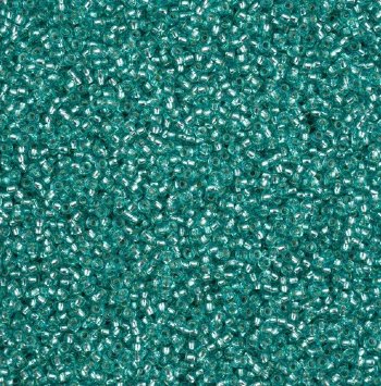 50 Grams of 11/0 Silverlined Solgel Tuquoise Seed Beads