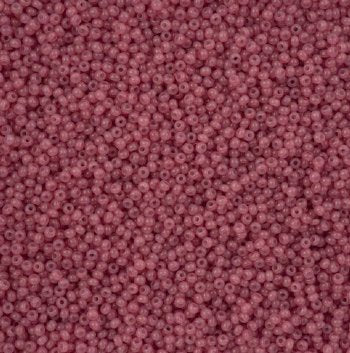 50 Grams of 11/0 Dark Pink Alabaster Solgel Seed Beads