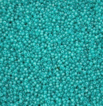 50 Grams of 11/0 Turquoise Alabaster Solgel Seed Beads