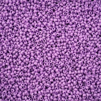 1 Hank of 11/0 Solgel Opaque Dyed Chalk Grape Seed Beads