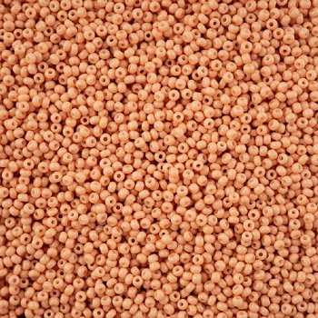 1 Hank of 11/0 Solgel Opaque Dyed Chalk Light Brown Seed Beads