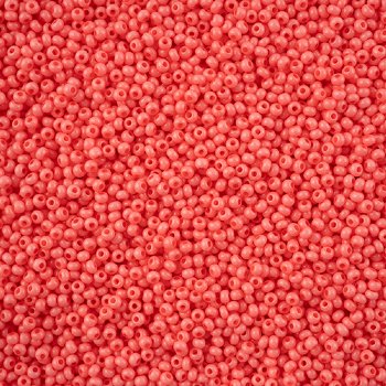 1 Hank of 11/0 Solgel Opaque Dyed Chalk Pink Seed Beads