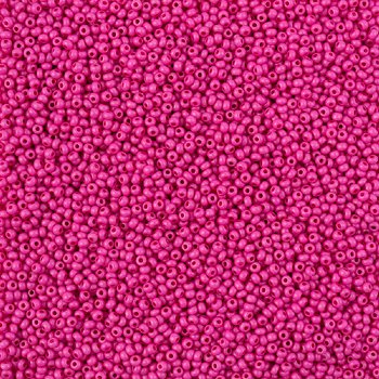 22 Grams of 11/0 Matte Opaque Pink Terra Intensive Seed Beads