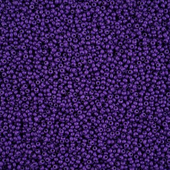 22 Grams of 11/0 Matte Opaque Purple Terra Intensive Seed Beads