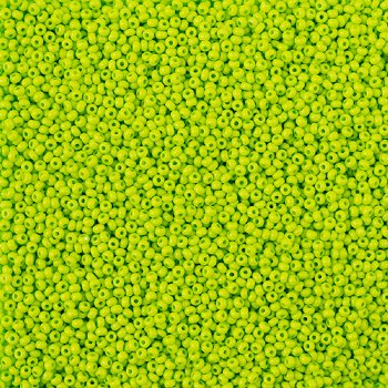 22 Grams of 11/0 Matte Opaque Light Green Terra Intensive Seed Beads