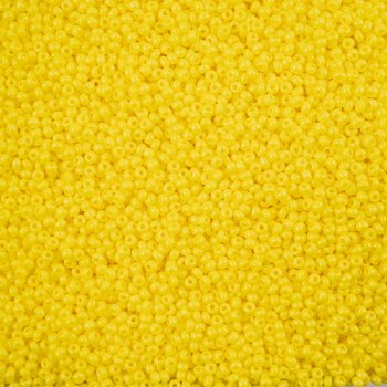50 Grams of 11/0 Opaque Yellow Terra Intensive Seed Beads