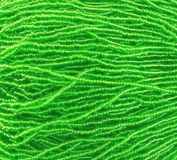 1 Hank of 11/0 Transparent Light Green Seed Beads